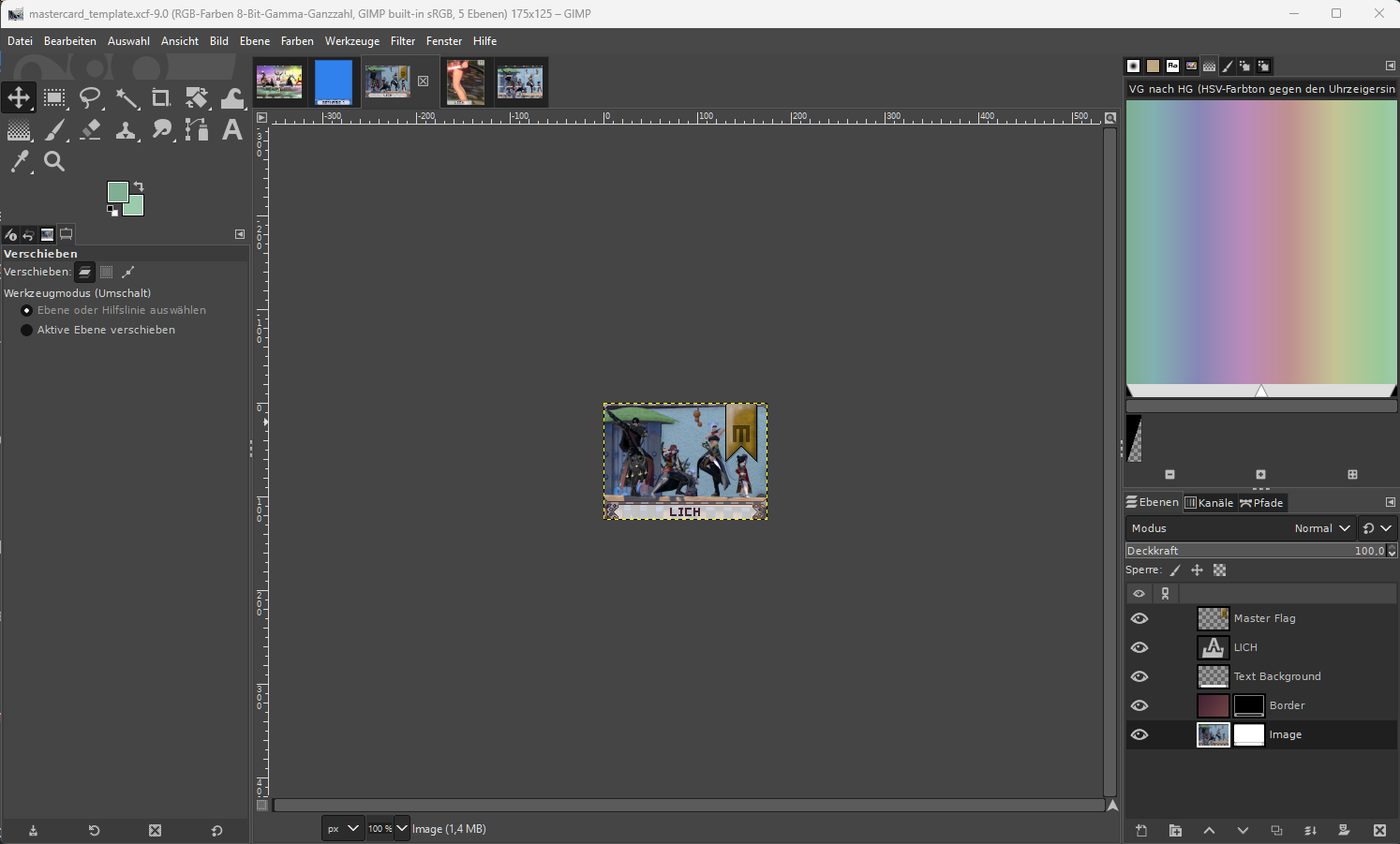 Screenshot von Gimp
